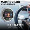 Bluetooth Marine Gauge Stereo System: Waterproof Boat AM FM Radio Receiver - 3 Inch LCD Display Digital Multimedia MP5 Player USB AUX Subwoofer 200 Watts Output