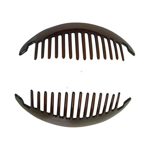 6.5 Inch Interlocking Banana Hair Clip - Set of 3 - Tortoise