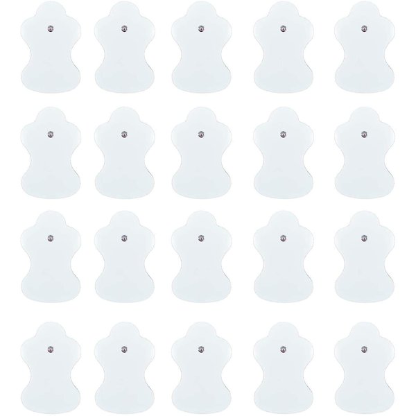 20 Pack Replacement Electrotherapy Pads Compatible with Omron TENS Unit Device Reusable Pads(not Omron Brand)