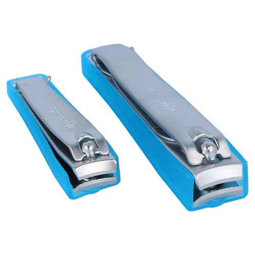 Nippes 2-Piece Stainless Steel Nail Clipper Set (Assorted Colors) Solingen Germany