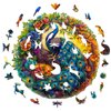 Wooden Puzzles for Adults, 300 Pieces Adult Puzzles, Unique Peacock Puzzles Gifts for Puzzle Lover, Wooden Puzzle Games (L-13.3 * 13.1in)