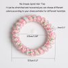 Spiral Hair Ties,Pack of 5,Elastic Coil Hair Ties for Women Girls,No Crease Telephone Wire Cord Hair Ties for Thick Hair & Thin Hair(pink)