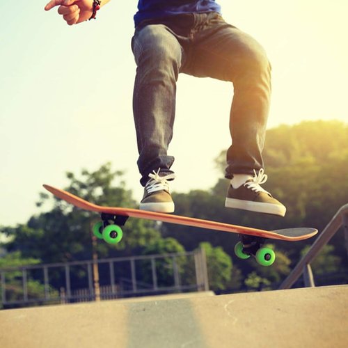 VJ 5.0 Skateboard Trucks (Silver), Skateboard Wheels 52mm, Skateboard Bearings, Skateboard Pads, Skateboard Hardware 1" (52mm Black)