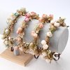 KorViSHOW Golden Leaf Flower Crown - Fairy Floral Headpiece White Rose Flower Headband Renaissance Hair Accessories for Women Girls Wedding Vacation Party Festival