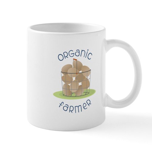 CafePress Organic Farmer Mugs 11 oz (325 ml) Ceramic Coffee Mug