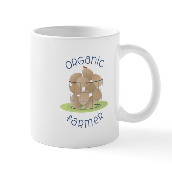 CafePress Organic Farmer Mugs 11 oz (325 ml) Ceramic Coffee Mug