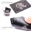 WJPC Easy Shuffling Plastic Waterproof Playing Cards,Cool Black Dragon Poker Cards for Game and Party, Deck of Cards（Dragon