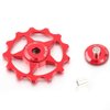 11T/13T Derailleur Pulley Aluminium Alloy Wheel Rear Derailleur Pulley Wheel Pulley (13T Red)