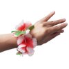 Hawaiian Leis Headband Wristbands Hawaii Tropical Luau Necklace Headpiece Bracelets Hair Bands Flower Leaf Wreath Women Summer Beach Vacation Wedding Birthday Party Favors Supplies Decorations 24 PCS