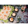 Mini Disposable Appetizer Plates - 100 Pack 2.95 In. x 2.95 in. Black Plastic Dessert Plates - Elegant Design for Weddings, Birthdays, and Formal Parties - Stackable and Convenient - BPA Free