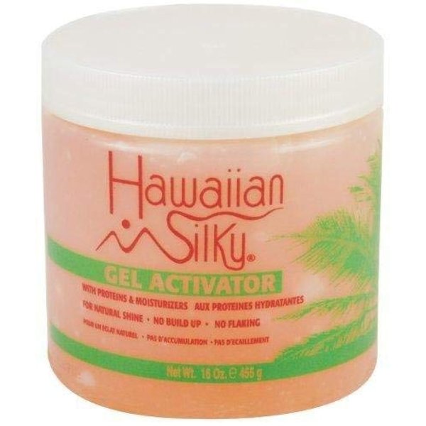 Hawaiian Silky Hair Care Gel Activator, 16 fluid ounces, Pink, 16 Ounce, Unscented, for Promoting hair growth, Moisturizing dry hair, Straightening curly