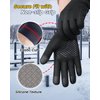 FEWTUR Winter Heated Gloves for Men Women Cold Weather - Thermal Warm Gloves with Touchscreen Finger for Running