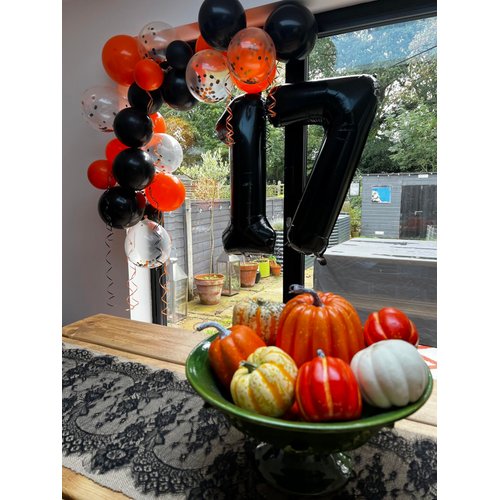 17 Balloon Numbers 40 In, 17th Birthday Decorations for Boys Girls, 71st Happy Birthday Party Decorations Big Foil Mylar Balloons, Black Panther Birthday Decorations