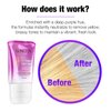 lonstin Purple Hair Mask with Comb, Anti Brass Hair Mask Paraben and Sulfate Free for Blonde Platinum Silver Gray Bleached Hair, Remove Yellow Tones and Condition Dry Damaged Hair, 8 Fl Oz