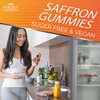 GOLDEN SAFFRON, Saffron Gummies Contains 88.5 mg. Pure Saffron Extract + GABA, Vitamin D2, Passion Flower and St. John’s Wort, for Holistic Wellness,Cherries Flavor Vegan