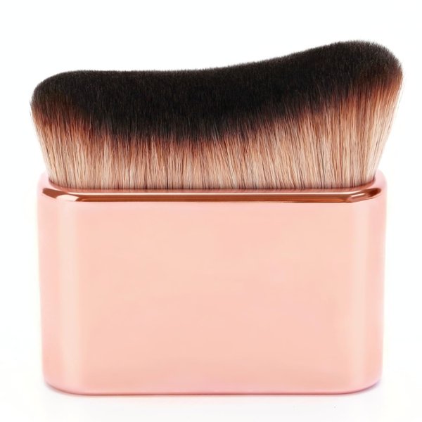 Self Tanning Brush, Self Tanner Applicator Blend Brush, Kabuki Brush for Self Tanner, Tanning Body Brush, Body Makeup Brush for Leg, Bronzer Brush Makeup Brush, Fake Tan Brush (Pink Rose Gold)
