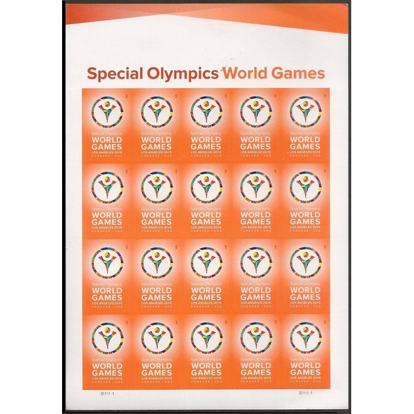 USPS Special Olympics World Games (Sheet of 20) First-Class Mail Forever Postage Stamps Scott #4986