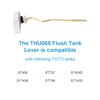 Hibbent Toilet Handle Tank Flush Lever Replacement Compatible with TOTO THU068#CP Trip Lvr for St743S, Side Mount Toilet Flush Handle, Toilet Trip Lever, Toilet Repair Handle, White