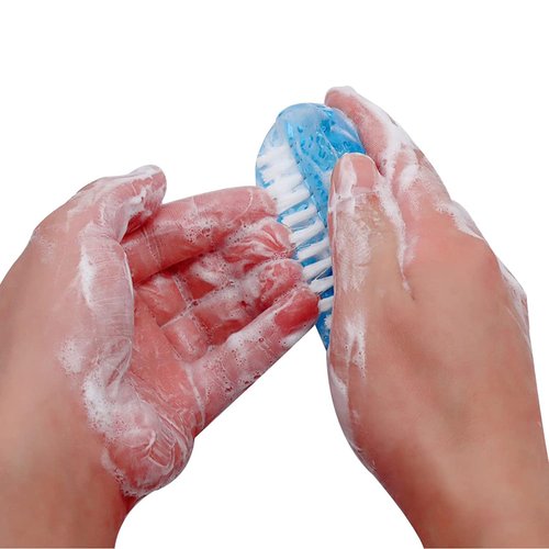 Nail Brush Two Sided Hand Fingernail Scrub Brushes Soft Stiff Bristles Scrubber Nails Toes Cleaning Brush for Men Women Kids - 4 PCS