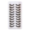 Newcally Lashes Natural Wispy False Eyelashes Cat Eye Lashes Hand-Knotted Soft Light Volume Fake Lashes Multipack