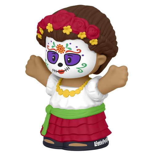 Replacement Part for Little People Collectible Set Dia de Muertos Figures - HMC00 ~ Replacement Girl Figure ~ in Traditional Dress and Calavera Face Paint