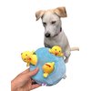 Glow Pups Chicken and Egg Hide and Seek Dog Toy for Small and Medium Size Dogs, Easter Dog Toy, Springtime Toy for Dogs, Fun and Interactive Burrow Dog Toy with Squeaker (Egg and Chicken)