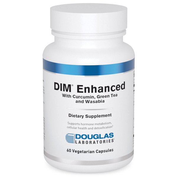 Douglas Laboratories DIM Enhanced - Supports Hormone Balance, Cellular Health & Detox* - with Antioxidants, Green Tea Extract & Wasabia - 60 Vegetarian Capsules