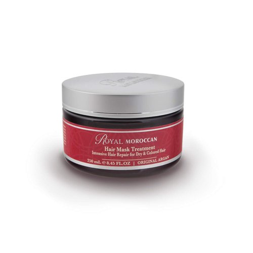 Hair Mask Treatment For Dry Hair Royal Moroccan Formula - Moisturizing For Dry and Colored Hair 250 ml 8.45 fl.oz,Moroccan Argan Oil Hair Products For Color – Treated Hair, Frizzy Hair.