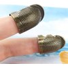 Gold Sewing Thimble Vintage Finger Protector Adjustable Finger Shield Pin Needles Craft Accessories DIY Tools Sewing Thimbles