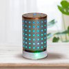 AROMAR Essential Ultrasonic Oil Diffuser Cool Mist humidifier & Aromatherapy - Metallic Finish Diffusers for Essential Oils with Auto Shut-Off and 7 Colors LED for Home and Office 100ml.Copper Dottie
