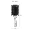 Cricket Visage 395 Paddle Hair Brush for Styling, Detangling, Blow Drying and Styling All Hair Types, Anti-static, Nylon Bristles, Aluminum Finished Handle, Made in Korea
