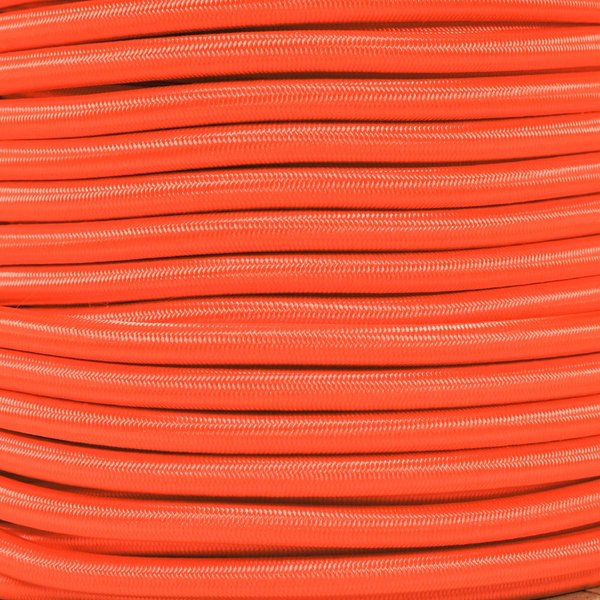 Paracord Planet | 1/4 Inch Elastic Shock Bungee Cord Nylon Crafting Stretch String Rope | Made in the USA | Neon Orange, 25 Feet