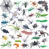EOIVSH 39pcs Insects and Bugs for Kids - Plastic Fake Bug Toys Figures with Spiders, Frog & Mantis etc - Great for Goodie Bag Fillers, Gifts & Halloween Party Favors