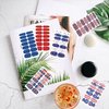 JERCLITY 14 Sheets 4th of July Nail Wraps Independence Day Nail Polish Strips Patriotic Nail Wraps American Flag Nail Strips Self-Adhesive Solid Color Nail Stickers with Nail File for Memorial Day