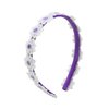 Totelux Flower Headband Purple Daisy Hair Bands Cute Embroidery Flowers Hair Accessories for Women Girls Birthday Wedding Party Supplies