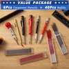 Hiboom Carpenter Pencils with Center Punch, Deep Hole Marking Pencile Mechanical with Built-in Sharpener, Carbide Scribe Tool Woodworking Pencils with 40 Refills Red Gray, for Architect Carpenter