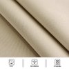StangH Outdoor Curtains Beige Waterproof - Thick Fabric Light Blocking Blackout Patio Drapes with Grommet Top Thermal Insulated Drapes for Lanai/Porch/Open-air Dining, Cream Beige, W52 x L84, 1 Panel