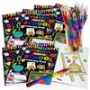 24 Pcs Welcome Back To School Coloring Books Bulk,First Day of School Party Favors Goodie Bags Fillers Stuffers DIY Craft Activity Coloring Books for Ages 2-4-8-12 Kindergarten School (Black)