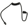 GoodQbuy 5Pcs Flexible Spring Air Tube Replacement Walkie Talkie Earphone Earpiece Coil Acoustic Air Tube for Two-Way Radio Headsets (Black)