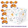 FETTIPOP DIY Butterfly Explosion Gift Box (white-yellow) DIY 7.1x5.5x4.3 inches, Surprise Flying Butterfly Box