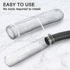 24 Pieces Lint Traps Washing Machine Stainless Steel Lint Snare Traps Laundry Mesh Washer Hose Filter with 24 Pcs Cable Ties