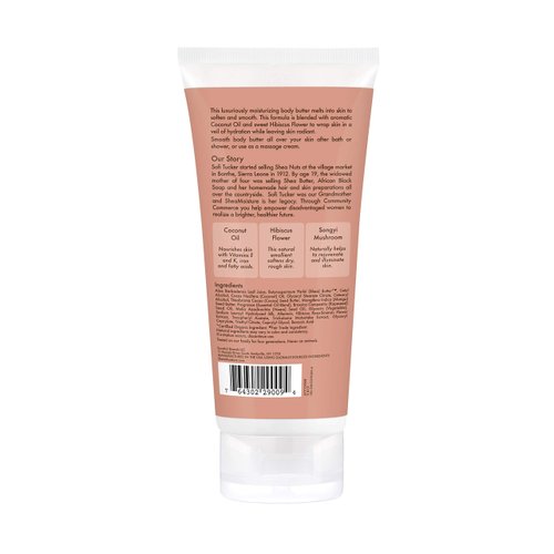 SheaMoisture Coconut & Hibiscus Body Butter, 6 Ounce