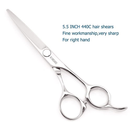 Hair Scissors Professional 5.5 Inch Hair Cutting Scissors Hair Shears Haircut Scissors Barber Shears 440c Barber Scissors Hairdresser Scissors KINSARO