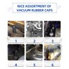 Rubber Vacuum Caps Plug Kit, 102 PCS Assorted Vacuum Plugs Hose End Caps Assortment Kit for Carburetor, Manifold, Automotive 3/16'' 5/16" 7/32" 1/4" 5/32'' 3/8''
