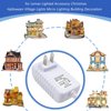 XZGm for Lemax Lighted Accessory 74707 94565 94566 94527 94563 Christmas Halloween Village Lights Spooky Town Accessories Power Supply Charger with 3 Output Jacks