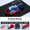 Zeee 2S Lipo Battery 5200mAh 7.4V 80C RC Hard Case Deans Plug for 1/8 1/10 RC Vehicles RC Car RC Truck Tank RC Buggy Truggy RC Airplane Racing Vehicles