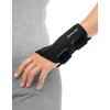 Mueller Sports Medicine Green Fitted Wrist Brace for Men and Women, Support and Compression for Carpal Tunnel Syndrome, Tendinitis, and Arthritis, Left Hand, Black, Small/Medium