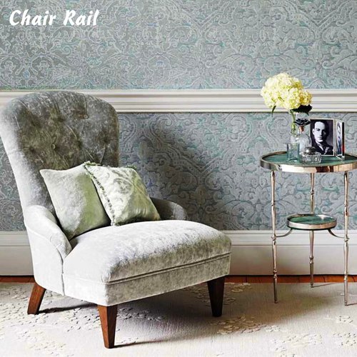 Trimold Peel and Stick Baseboard Trim, Self-Adhesive Chair Rail Molding, Hardened & Firm Caulk and Trim Strips for Floor Wall Base and More, 9.8ft x 3.9in