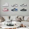 Youeon 6 Pack Floating Shoe Display Shelf, 8 x 3 Inch Acrylic Shoe Shelf for Wall, Floating Sneaker Shelves, Floating Shoe Shelves for Bedroom, Gaming Room, Sneaker Collection, Easy to Install