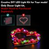 VONADO Light Compatible with lego-heart-ornament-40638 Valentine Flowers Heart Wreath Frame, Lighting Set Compatible with Ornament Heart Legos Set 40638 Gift for Adults (No Models)